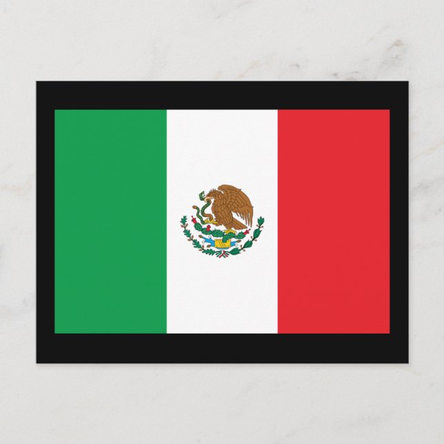 Cartão Postal Bandeira do México (Frente)