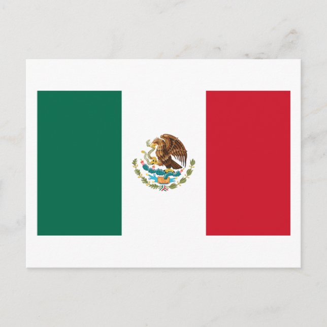 Cartão Postal Bandeira do México (Frente)