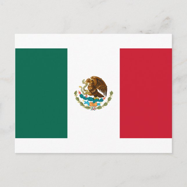 Cartão Postal Bandeira do México (Frente)