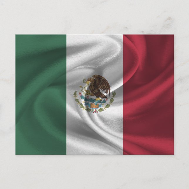 Cartão Postal Bandeira do México (Frente)