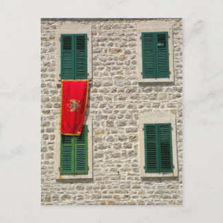 Cartão Postal Bandeira do Montenegro