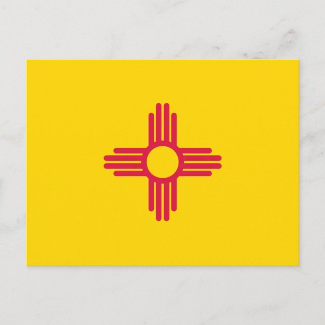 Cartão Postal Bandeira do Novo México (Frente)