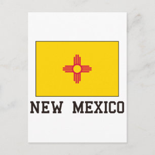 Cartão Postal Bandeira do Novo México