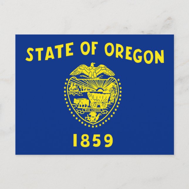 Cartão Postal Bandeira do Oregon (Frente)