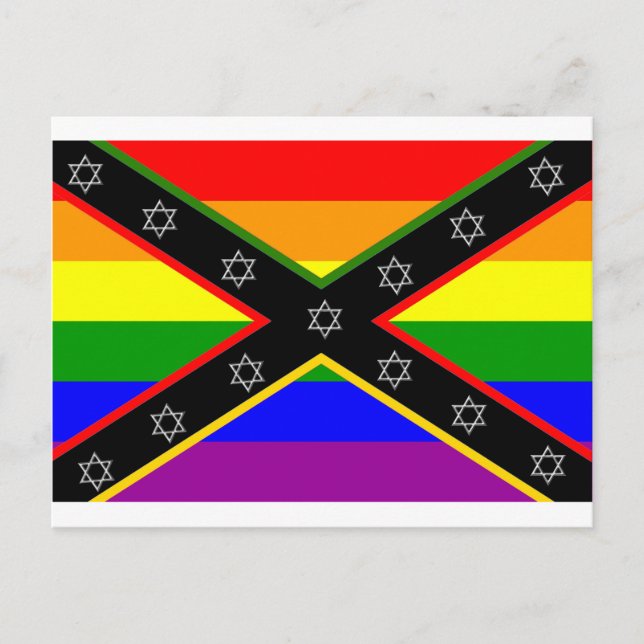 Cartão Postal Bandeira do Orgulho (Frente)