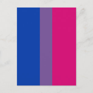 Cartão Postal Bandeira do Orgulho Bissexual