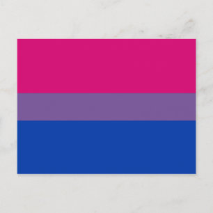 Cartão Postal Bandeira do Orgulho Bissexual
