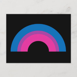 Cartão Postal Bandeira do Orgulho Bissexual Rainbow