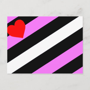 Cartão Postal Bandeira do Orgulho de Rapariga de Couro