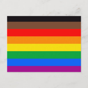 Cartão Postal Bandeira do Orgulho LGBTQ (8 Listras)