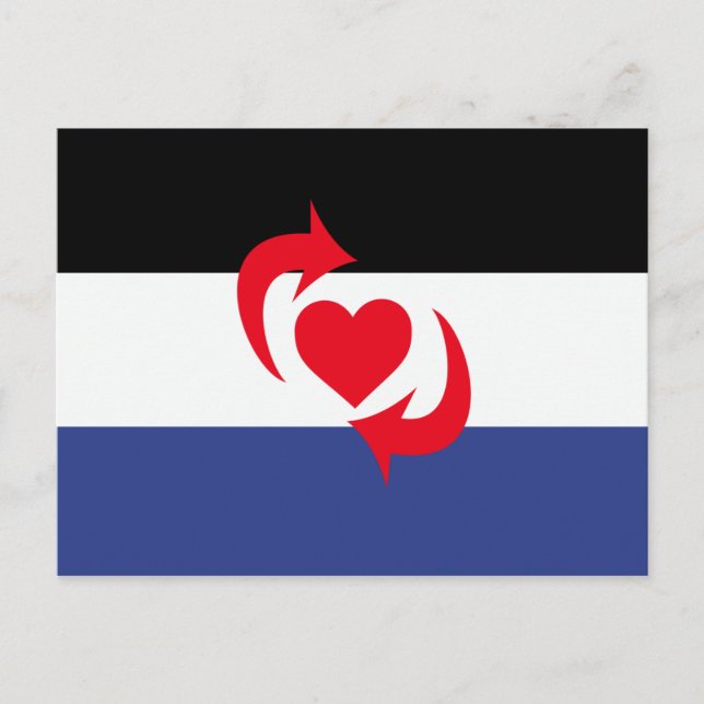 Cartão Postal Bandeira do Orgulho Switch (Frente)