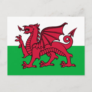 Cartão Postal Bandeira do País de Gales