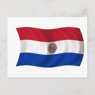 Cartão Postal Bandeira do Paraguai