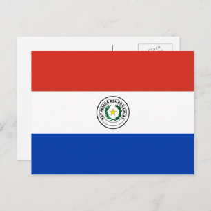 Cartão Postal Bandeira do Paraguai, Bandeira do Paraguai