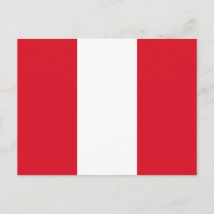 Cartão Postal Bandeira do Peru