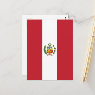 Cartão Postal Bandeira do Peru