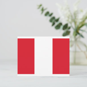 Cartão Postal Bandeira do Peru