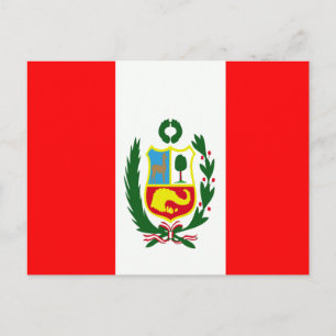 Cartão Postal Bandeira do Peru