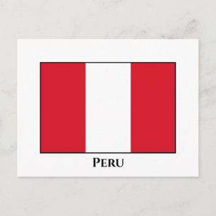 Cartão Postal Bandeira do Peru