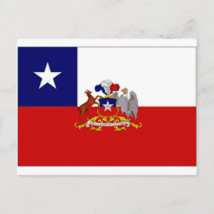 Cartão Postal Bandeira do Presidente do Chile