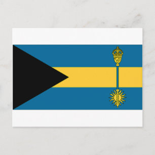 Cartão Postal Bandeira do Primeiro-Ministro das Bahamas