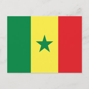 Cartão Postal Bandeira do Senegal