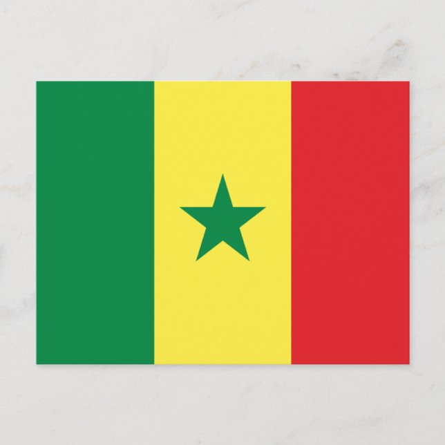 Cartão Postal Bandeira do Senegal (Frente)