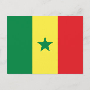 Cartão Postal Bandeira do Senegal