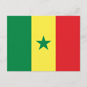 Cartão Postal Bandeira do Senegal