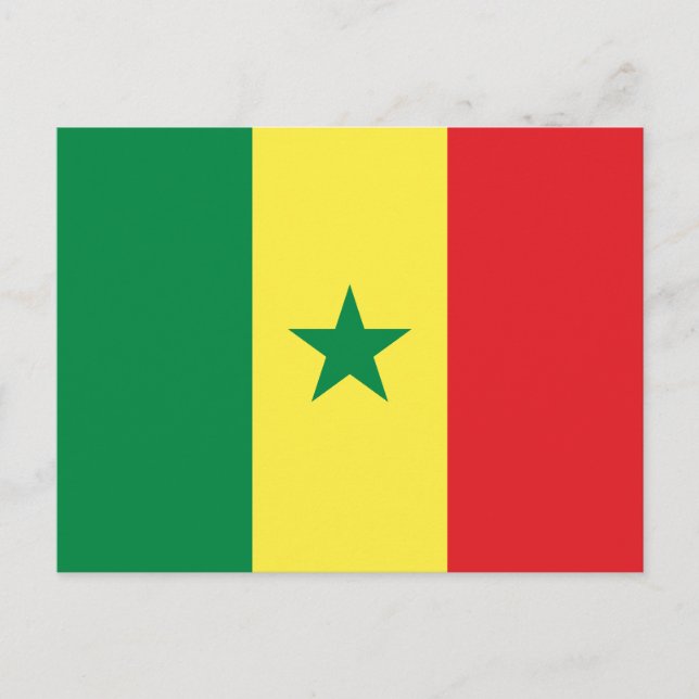 Cartão Postal Bandeira do Senegal (Frente)