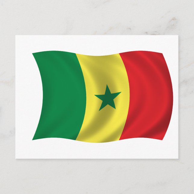 Cartão Postal Bandeira do Senegal (Frente)