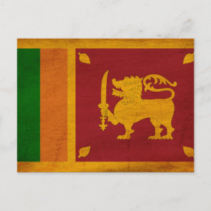 Cartão Postal Bandeira do Sri Lanka