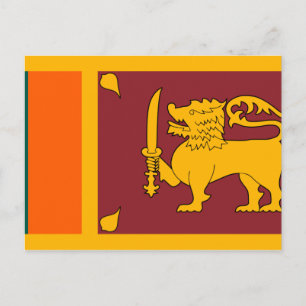 Cartão Postal Bandeira do Sri Lanka