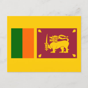 Cartão Postal Bandeira do Sri Lanka