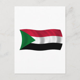 Cartão Postal Bandeira do Sudão