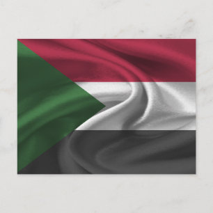 Cartão Postal Bandeira do Sudão