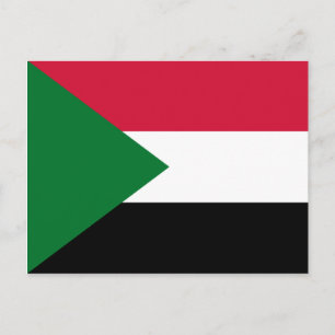 Cartão Postal Bandeira do Sudão