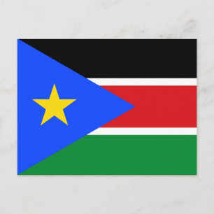 Cartão Postal Bandeira do Sudão do Sul