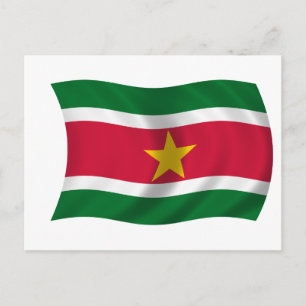 Cartão Postal Bandeira do Suriname