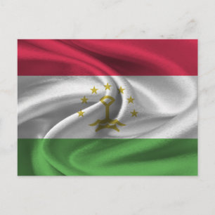 Cartão Postal Bandeira do Tajiquistão