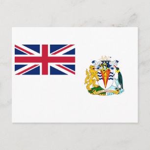 Cartão Postal Bandeira do Território Antártico Britânico