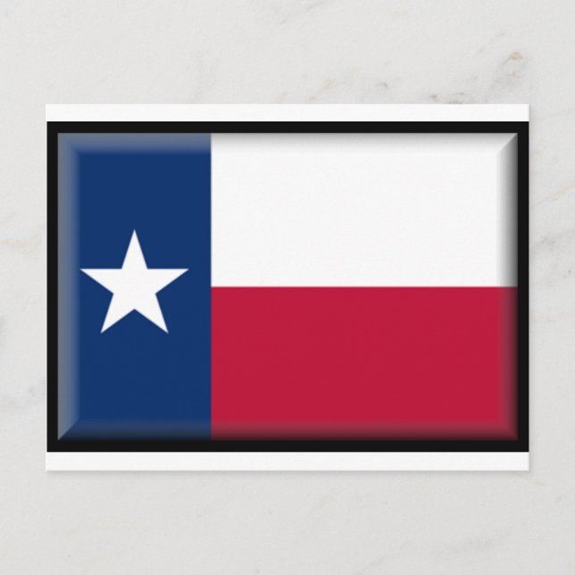 Cartão Postal Bandeira do Texas (Frente)