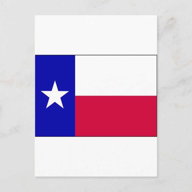 Cartão Postal Bandeira do Texas (Frente)