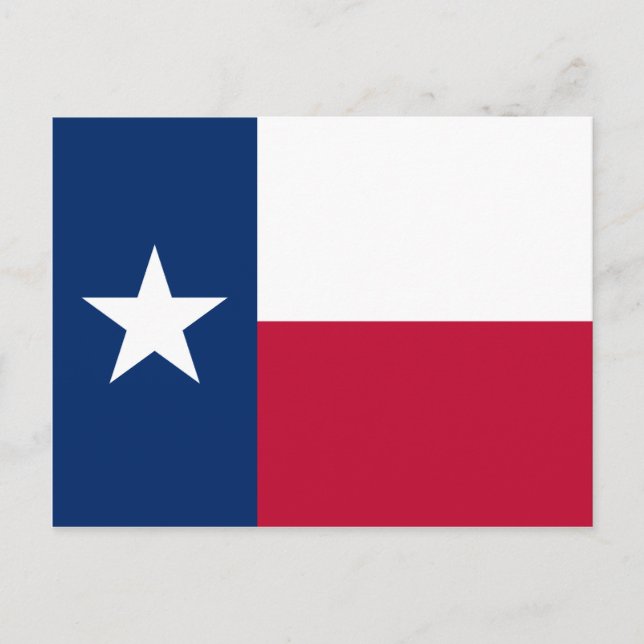 Cartão Postal Bandeira do Texas (Frente)