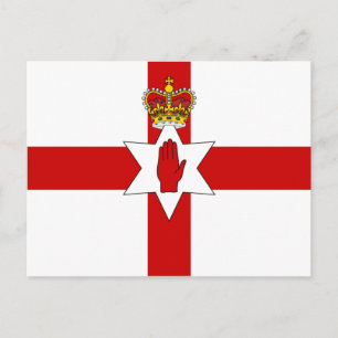 Cartão Postal Bandeira do Ulster Norte Irlanda