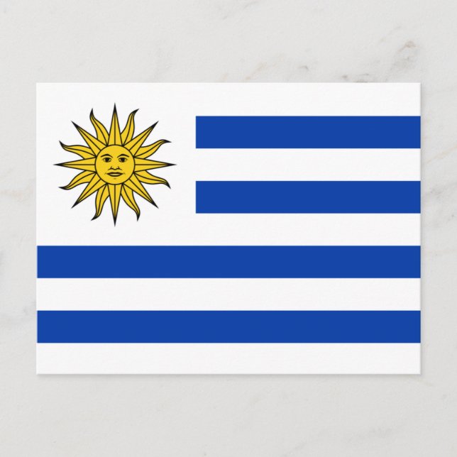Cartão Postal Bandeira do Uruguai (Frente)