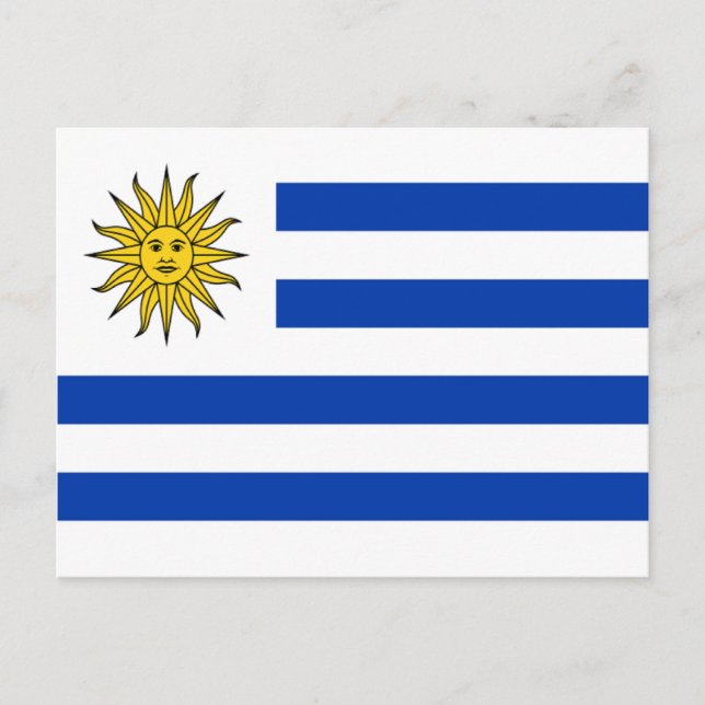 Cartão Postal Bandeira do Uruguai (Frente)