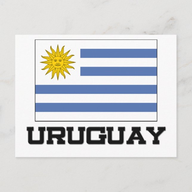Cartão Postal Bandeira do Uruguai (Frente)