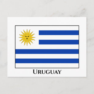 Cartão Postal Bandeira do Uruguai (Uruguaio)