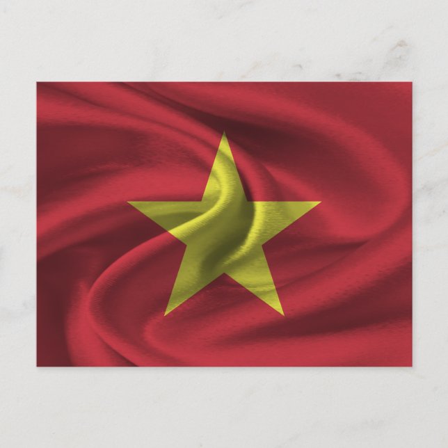 Cartão Postal Bandeira do Vietnã (Frente)